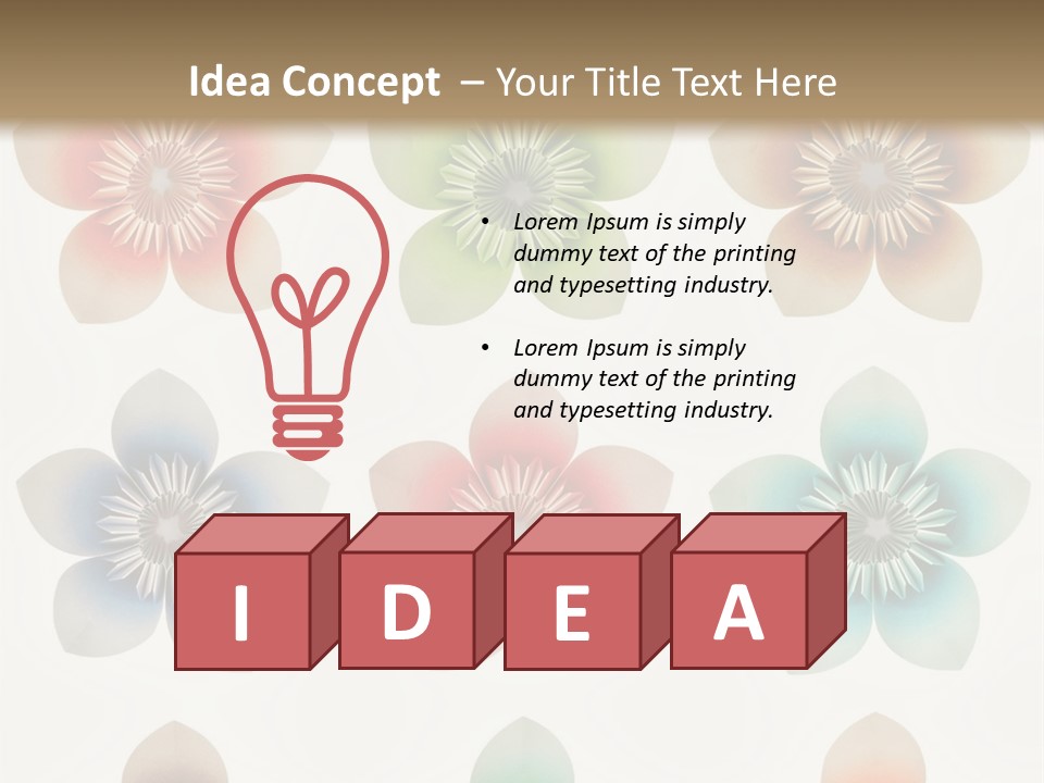 Flower Craft Floral PowerPoint Template