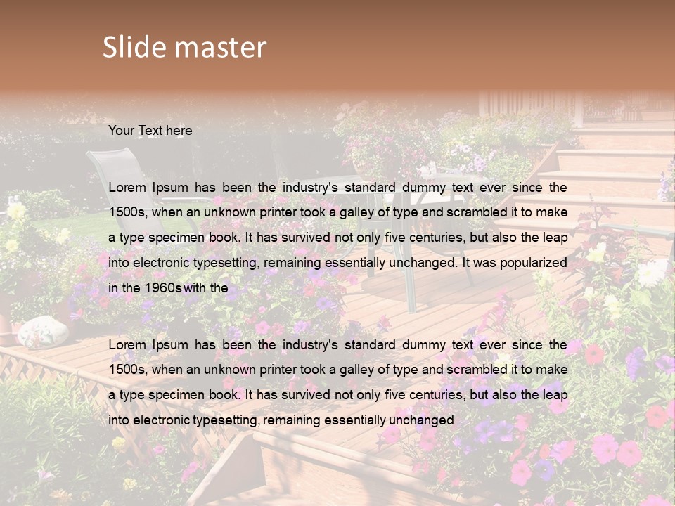 Relaxing Inviting Furniture PowerPoint Template