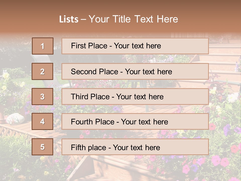 Relaxing Inviting Furniture PowerPoint Template