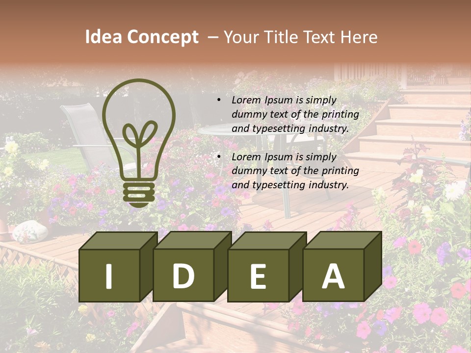 Relaxing Inviting Furniture PowerPoint Template