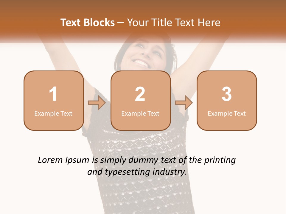 Success Happy Young PowerPoint Template