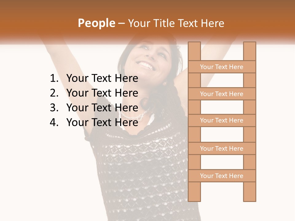 Success Happy Young PowerPoint Template