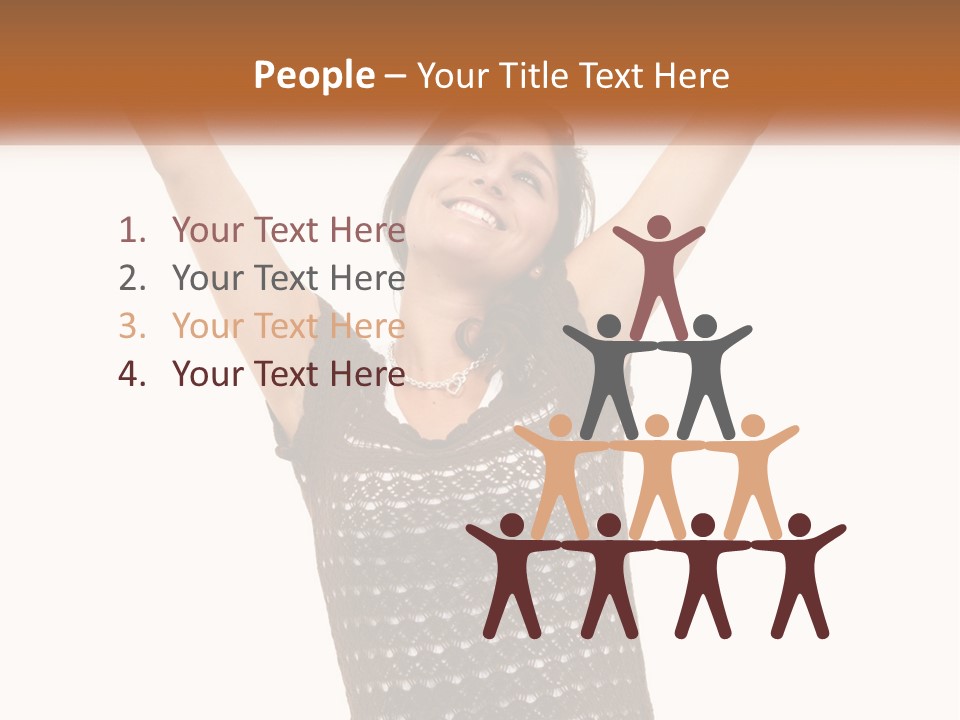 Success Happy Young PowerPoint Template