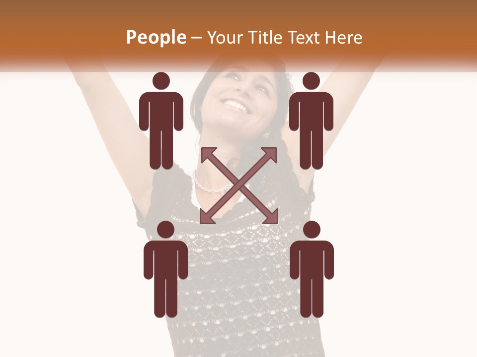 Success Happy Young PowerPoint Template