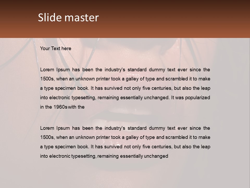 Fashion Face Desire PowerPoint Template