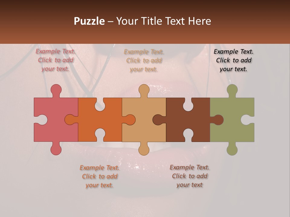 Fashion Face Desire PowerPoint Template