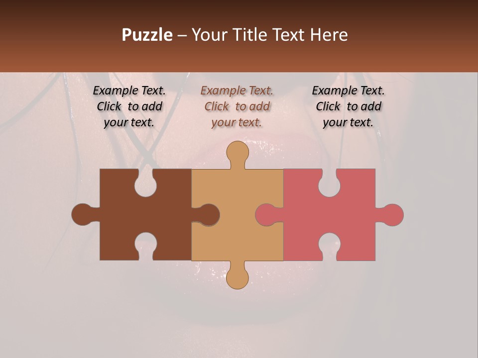 Fashion Face Desire PowerPoint Template