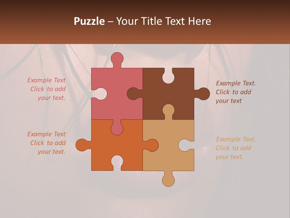 Fashion Face Desire PowerPoint Template