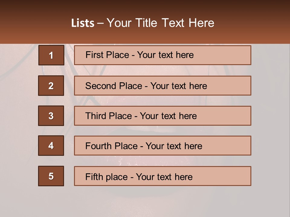 Fashion Face Desire PowerPoint Template