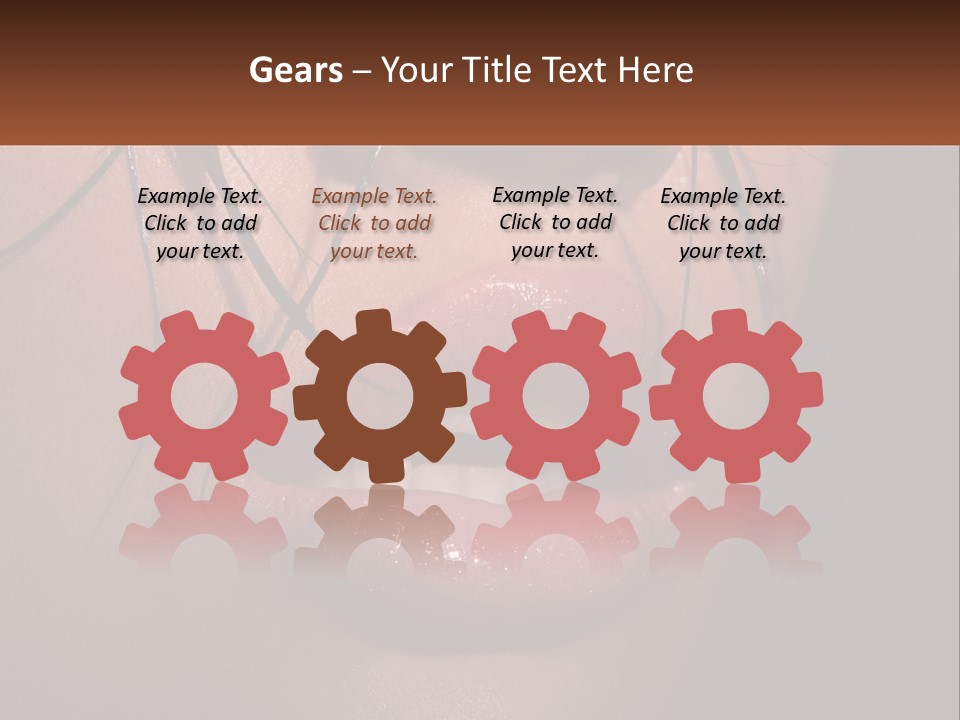 Fashion Face Desire PowerPoint Template