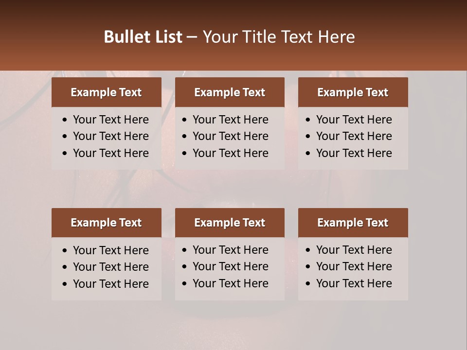 Fashion Face Desire PowerPoint Template