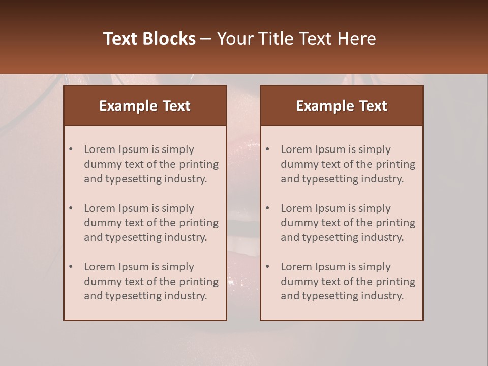 Fashion Face Desire PowerPoint Template