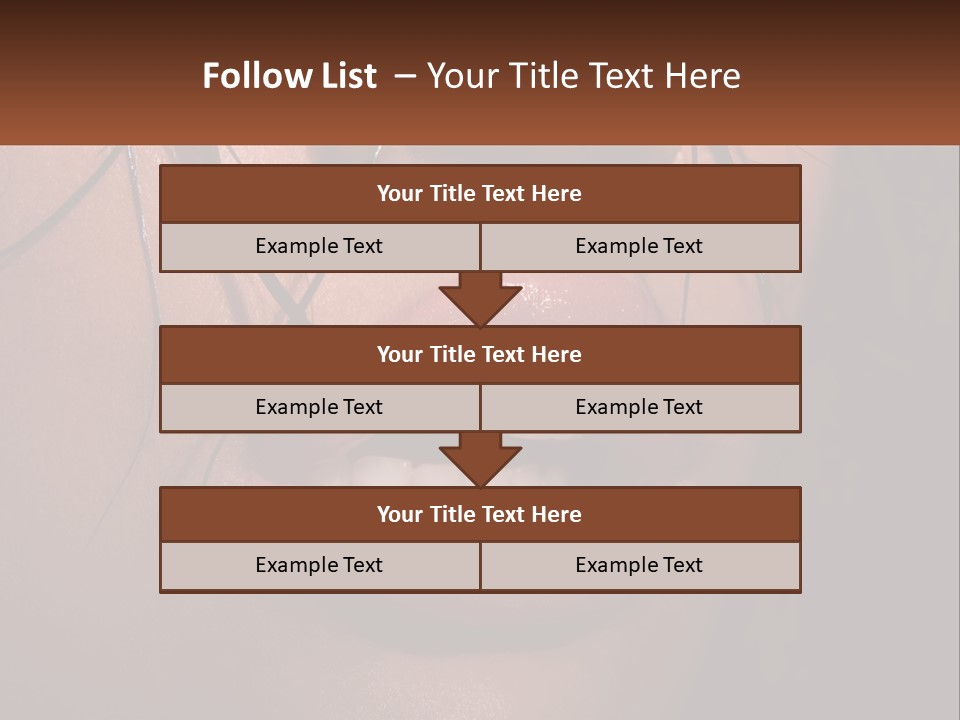 Fashion Face Desire PowerPoint Template