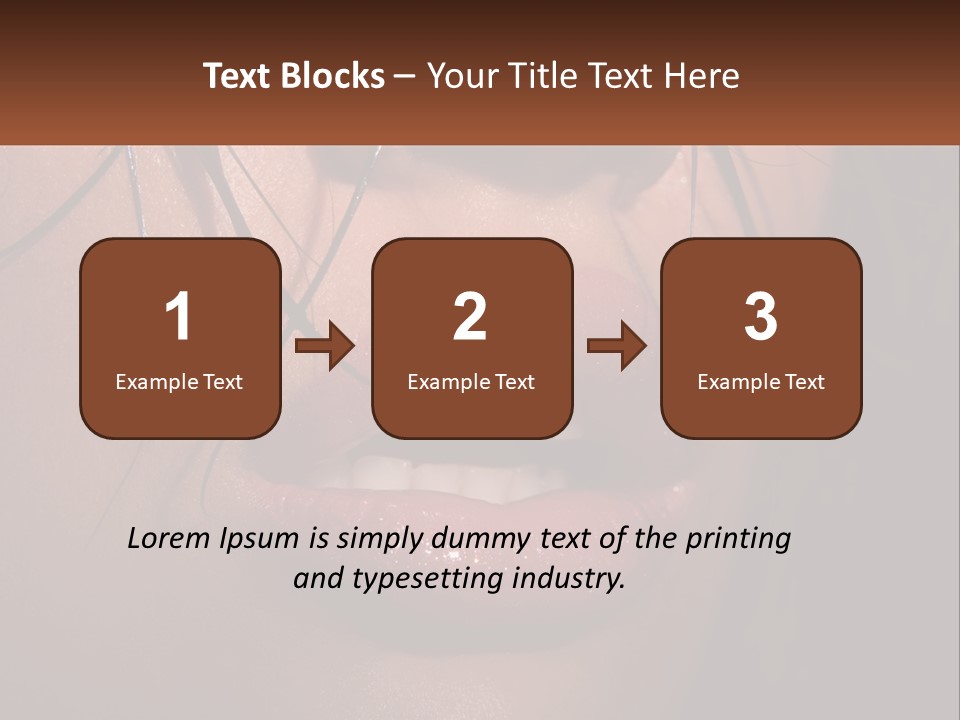 Fashion Face Desire PowerPoint Template
