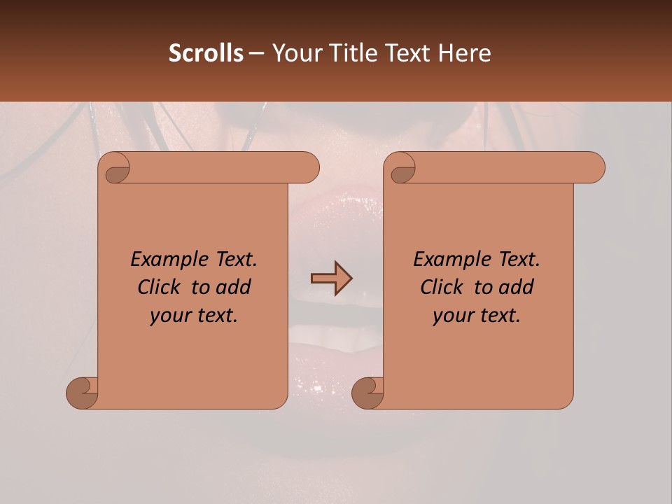 Fashion Face Desire PowerPoint Template
