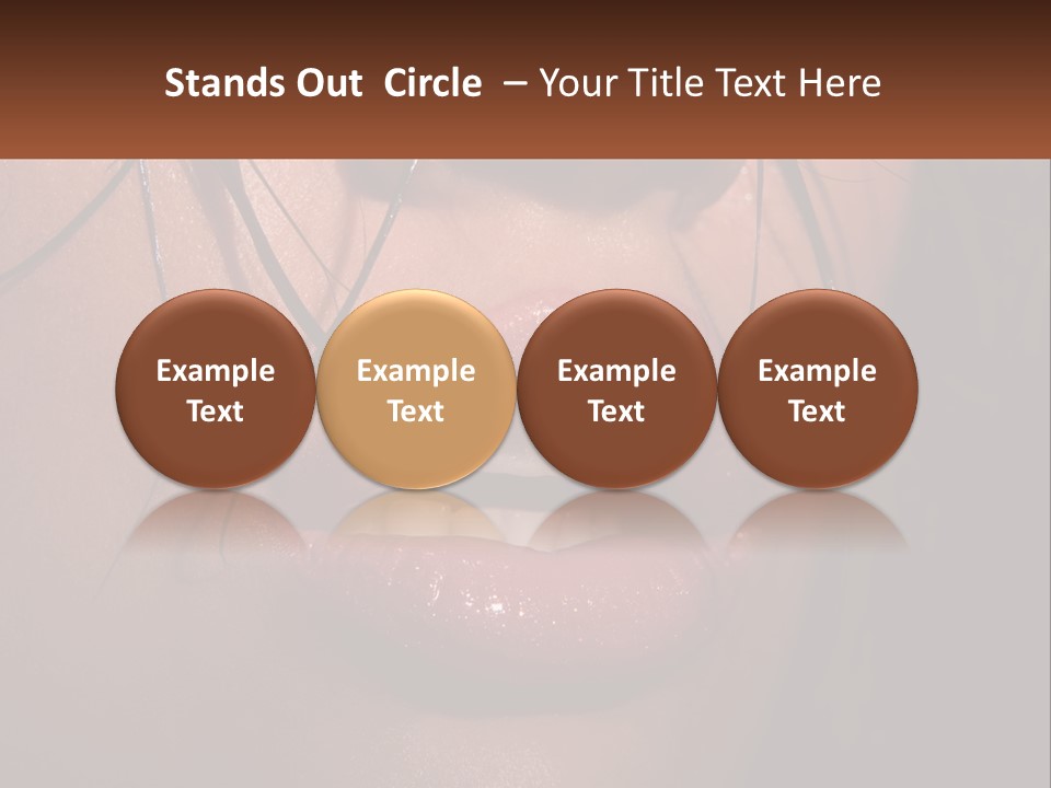 Fashion Face Desire PowerPoint Template