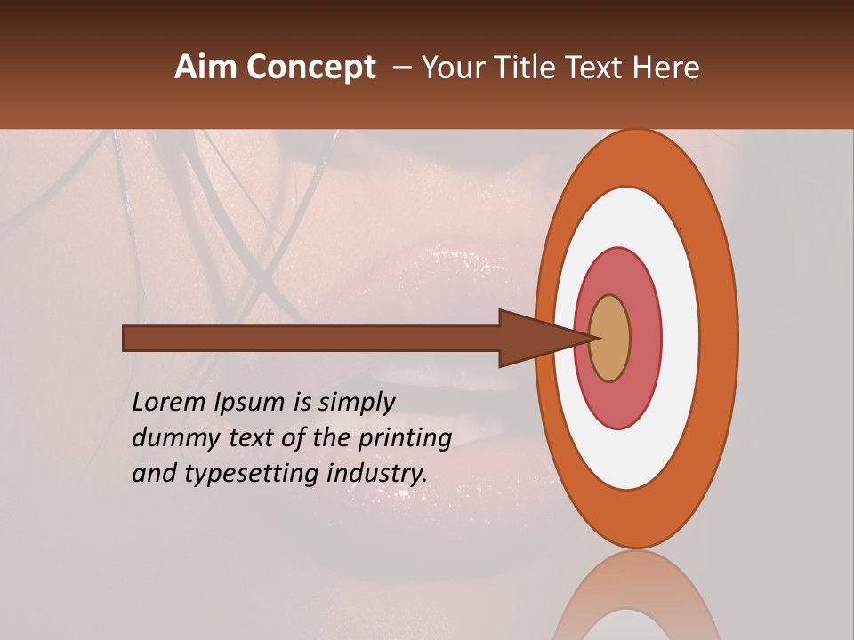 Fashion Face Desire PowerPoint Template