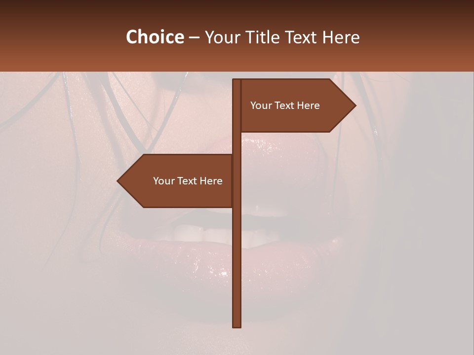 Fashion Face Desire PowerPoint Template