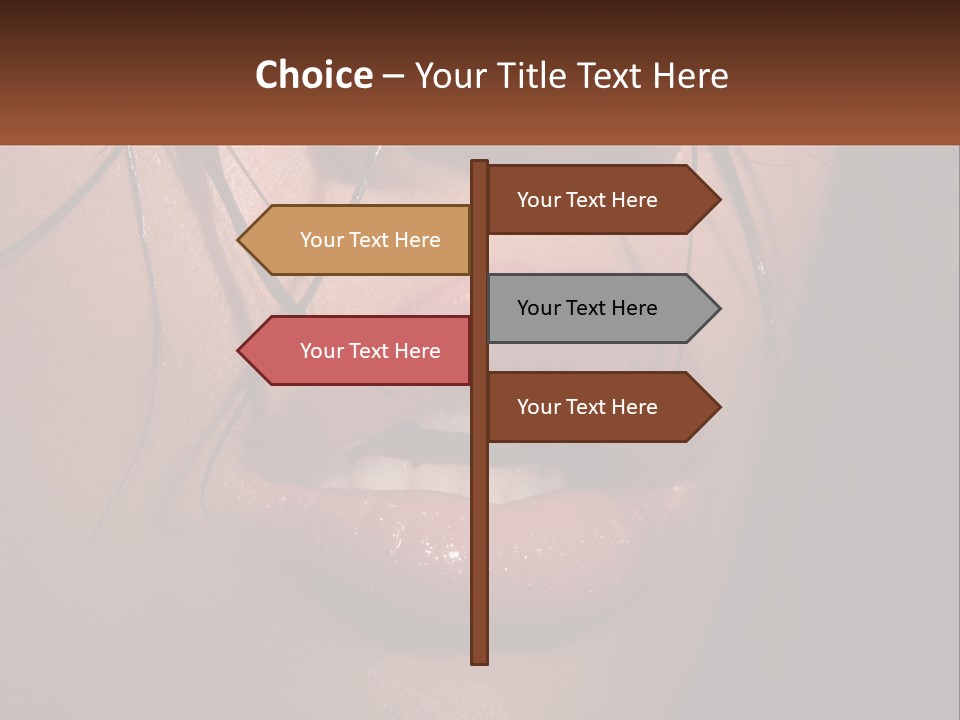 Fashion Face Desire PowerPoint Template