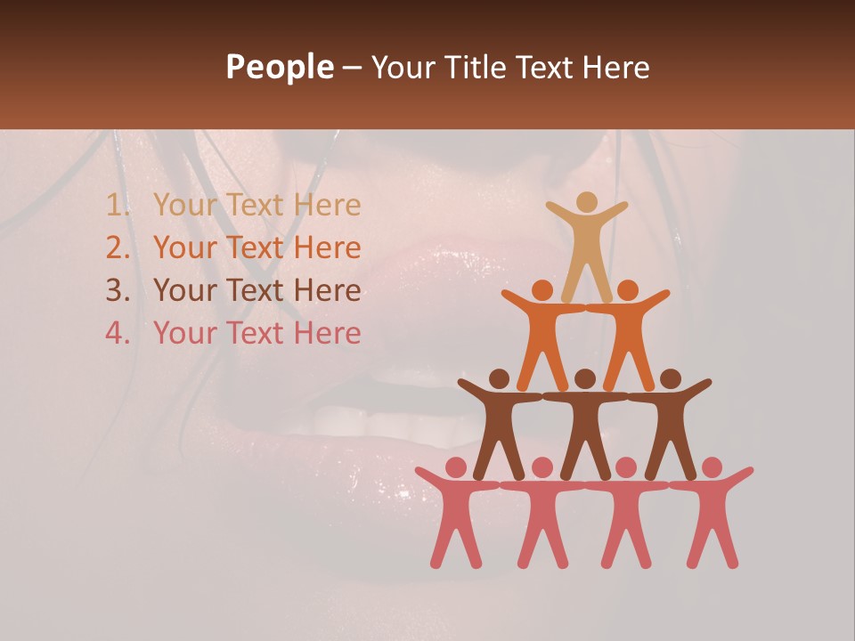 Fashion Face Desire PowerPoint Template