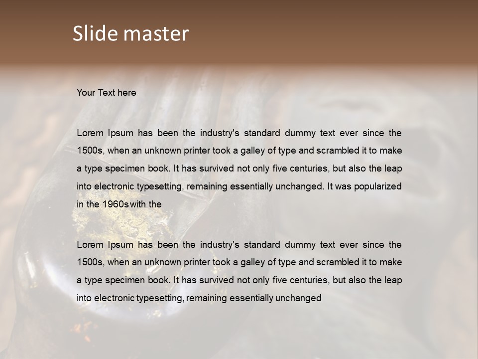 Sculpture Meditating God PowerPoint Template