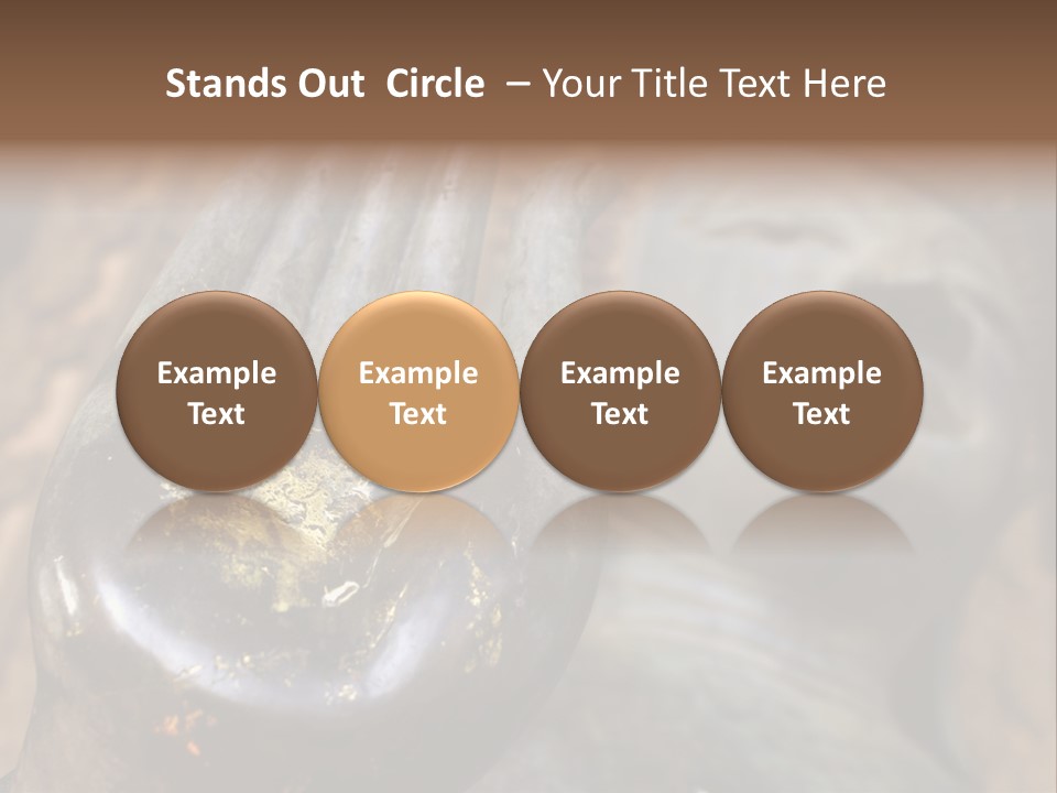 Sculpture Meditating God PowerPoint Template