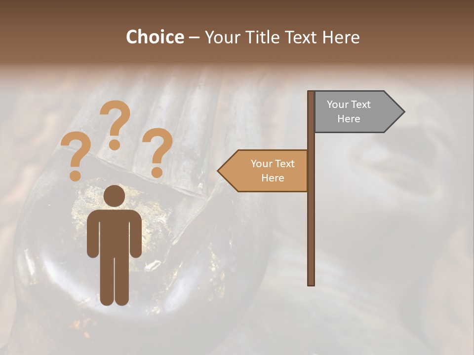 Sculpture Meditating God PowerPoint Template