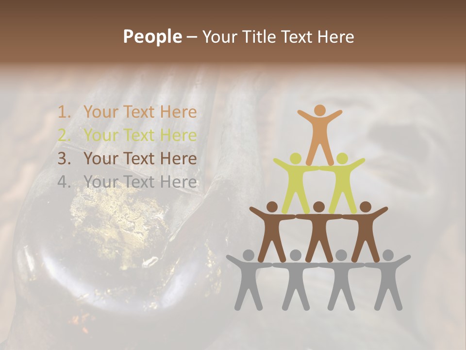 Sculpture Meditating God PowerPoint Template