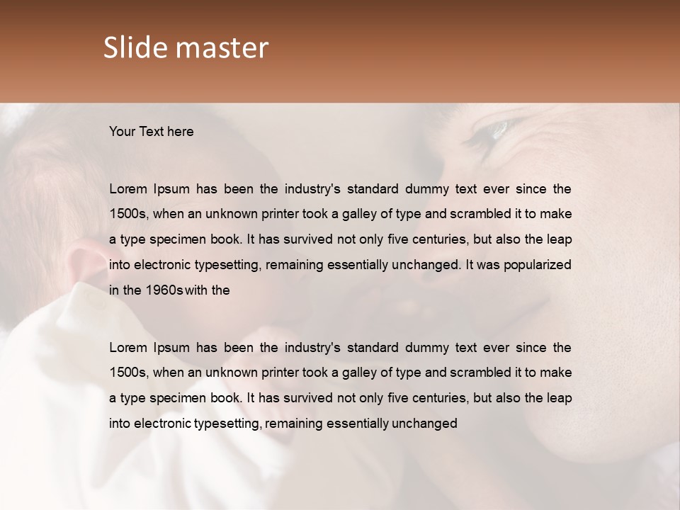 Baby Father Family PowerPoint Template