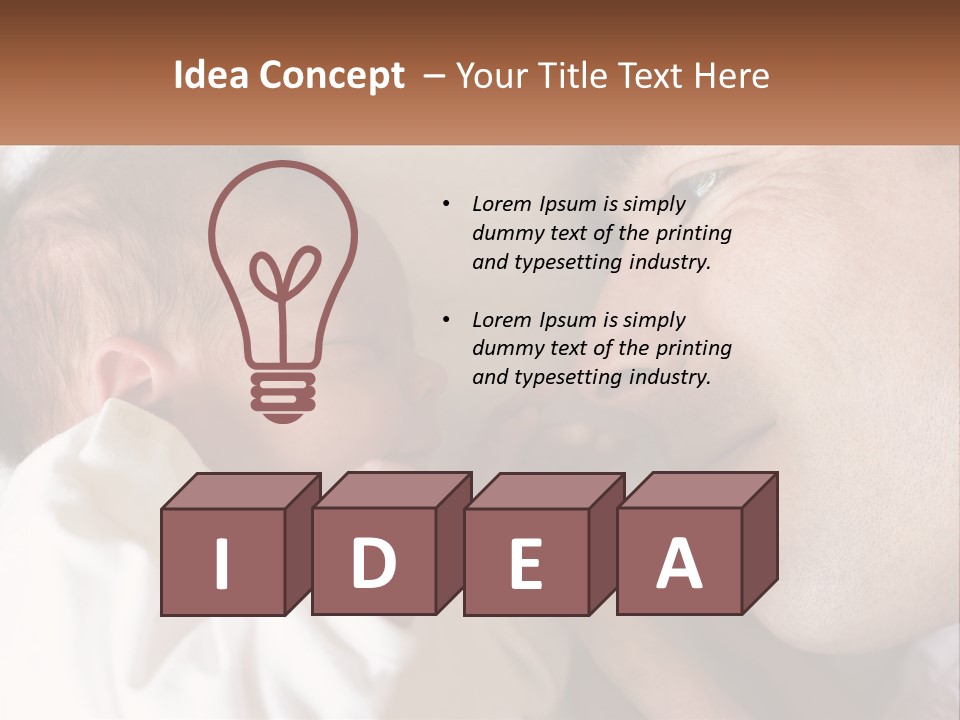 Baby Father Family PowerPoint Template