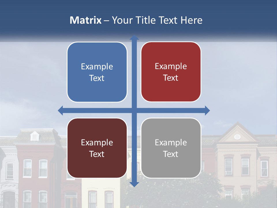 Residential Sky Row PowerPoint Template