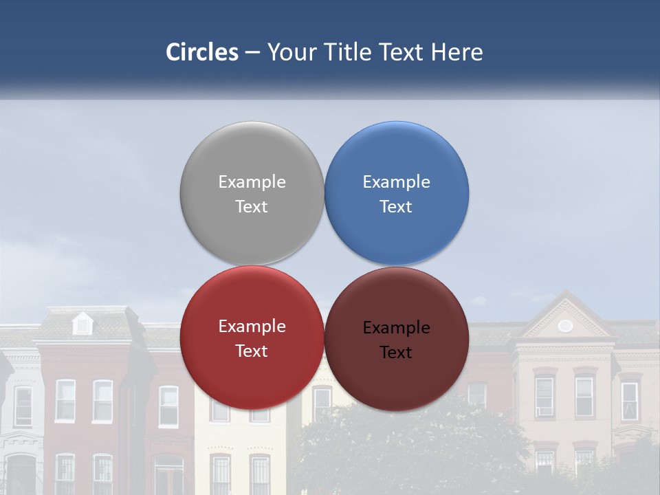 Residential Sky Row PowerPoint Template