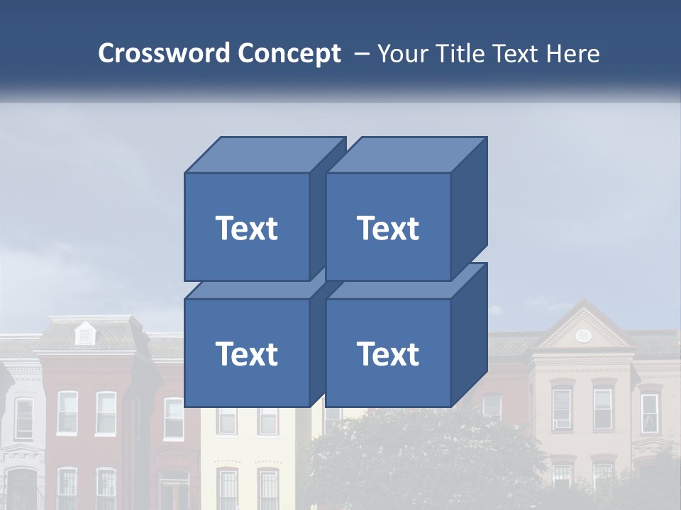 Residential Sky Row PowerPoint Template