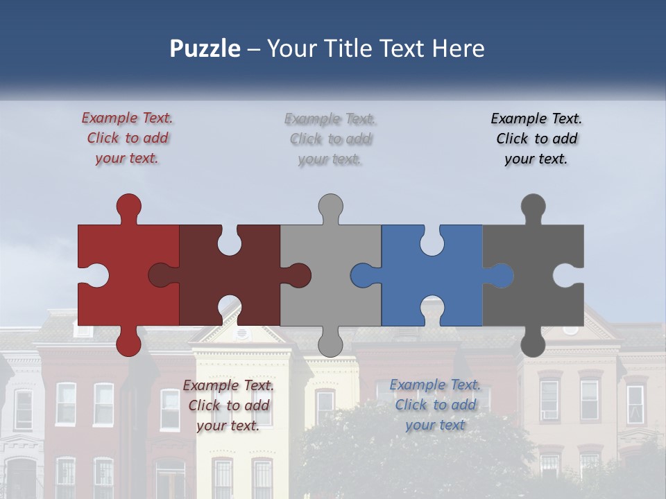 Residential Sky Row PowerPoint Template