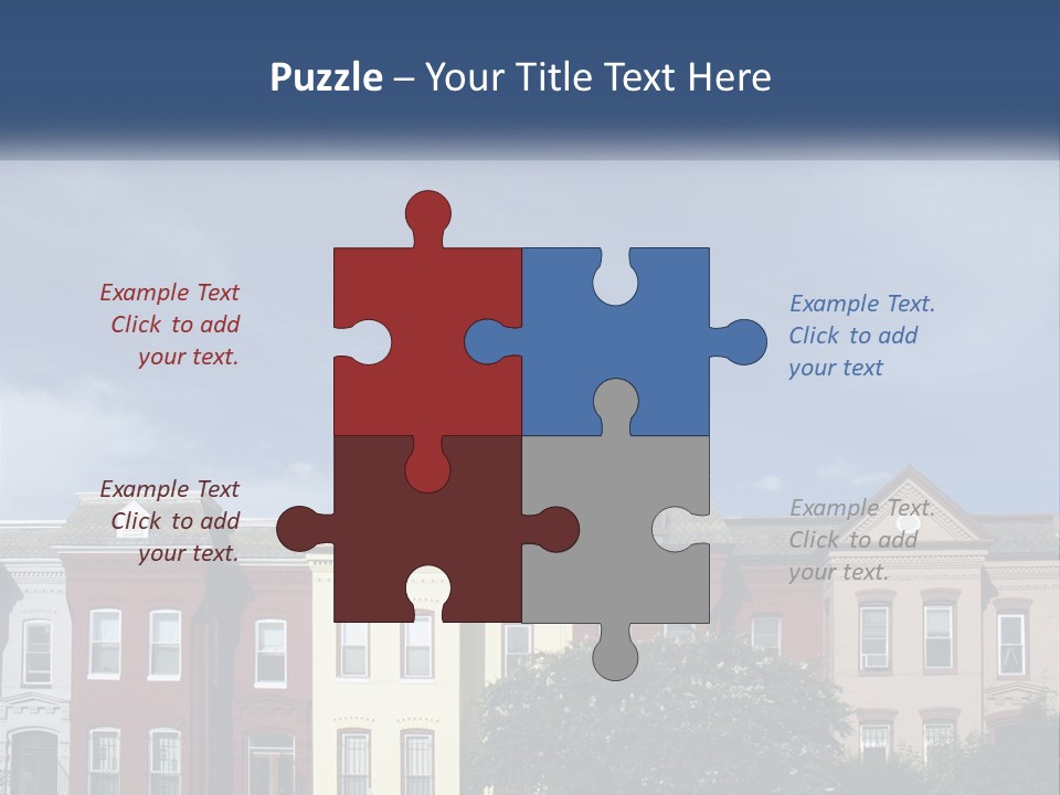 Residential Sky Row PowerPoint Template