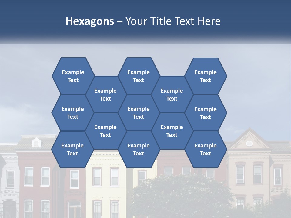 Residential Sky Row PowerPoint Template