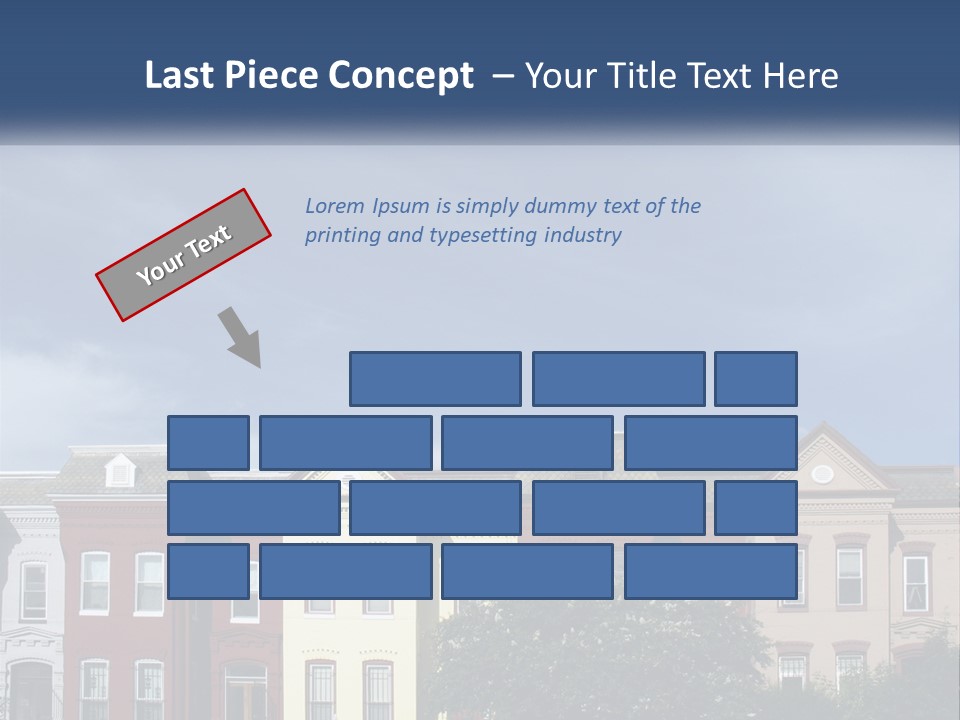Residential Sky Row PowerPoint Template