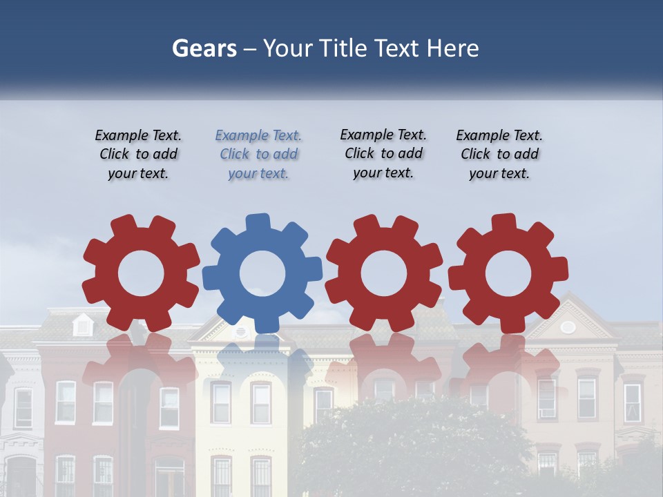 Residential Sky Row PowerPoint Template