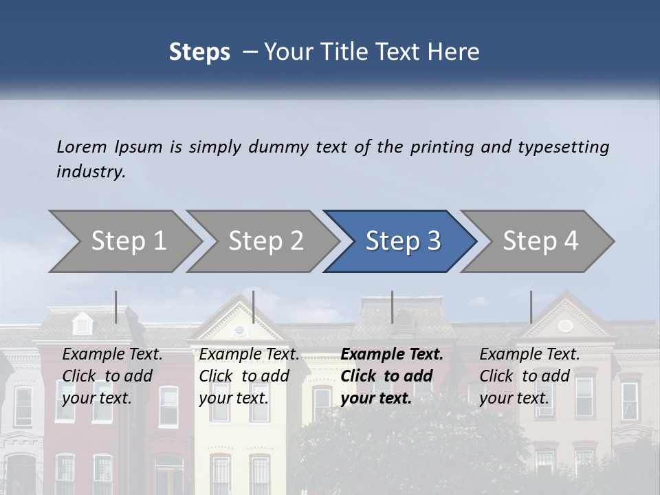 Residential Sky Row PowerPoint Template