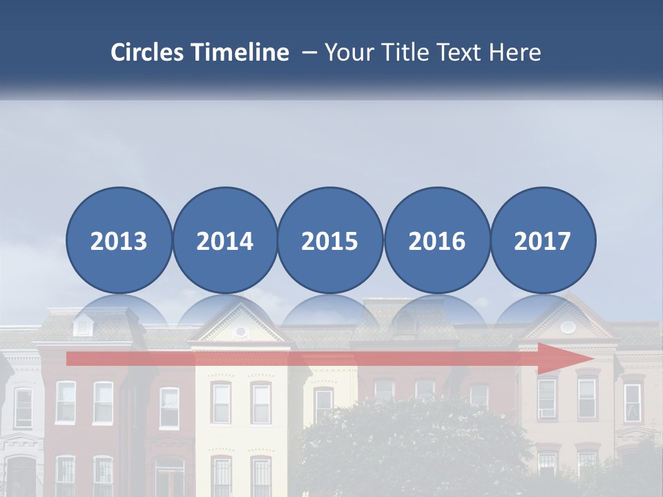 Residential Sky Row PowerPoint Template