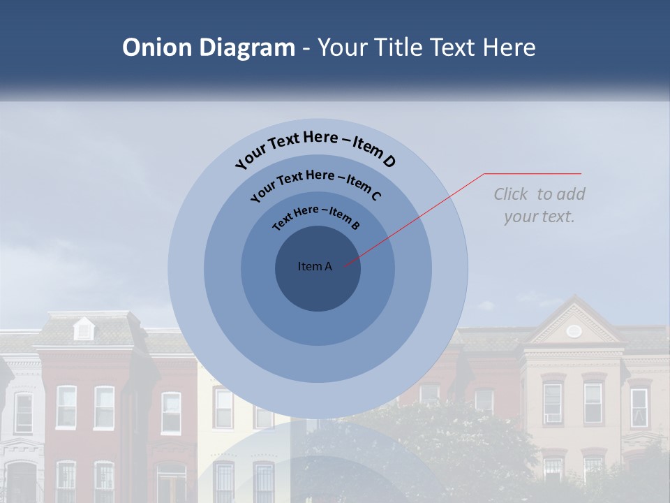 Residential Sky Row PowerPoint Template