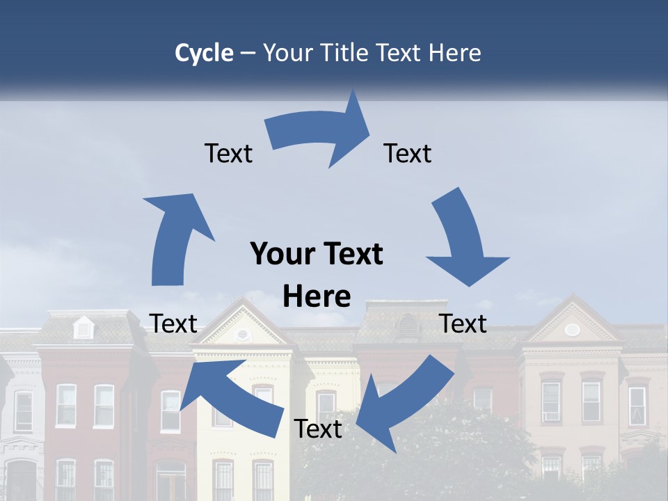 Residential Sky Row PowerPoint Template