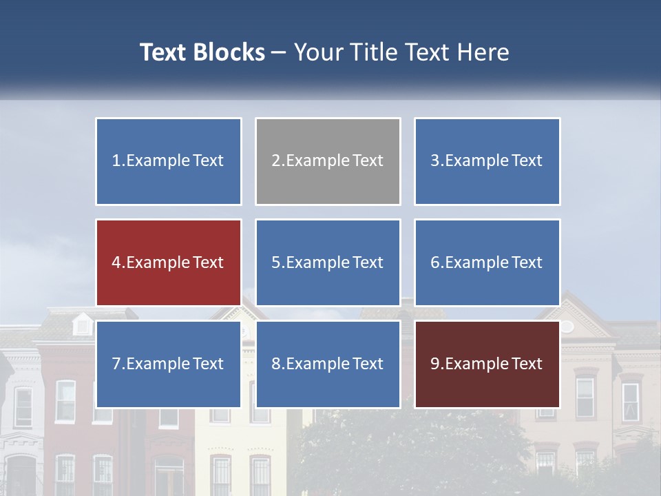 Residential Sky Row PowerPoint Template