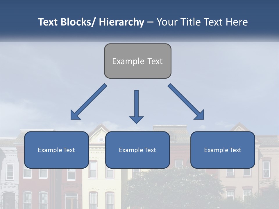Residential Sky Row PowerPoint Template