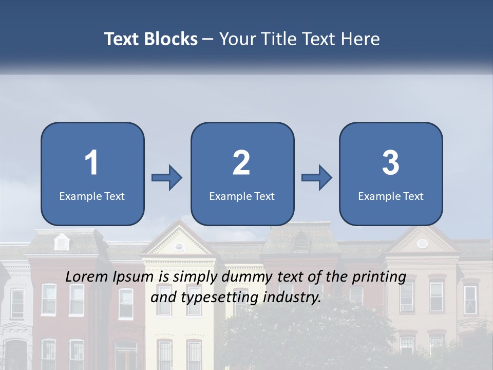 Residential Sky Row PowerPoint Template