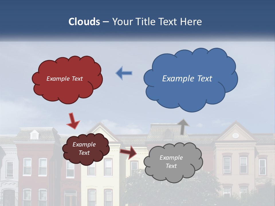 Residential Sky Row PowerPoint Template