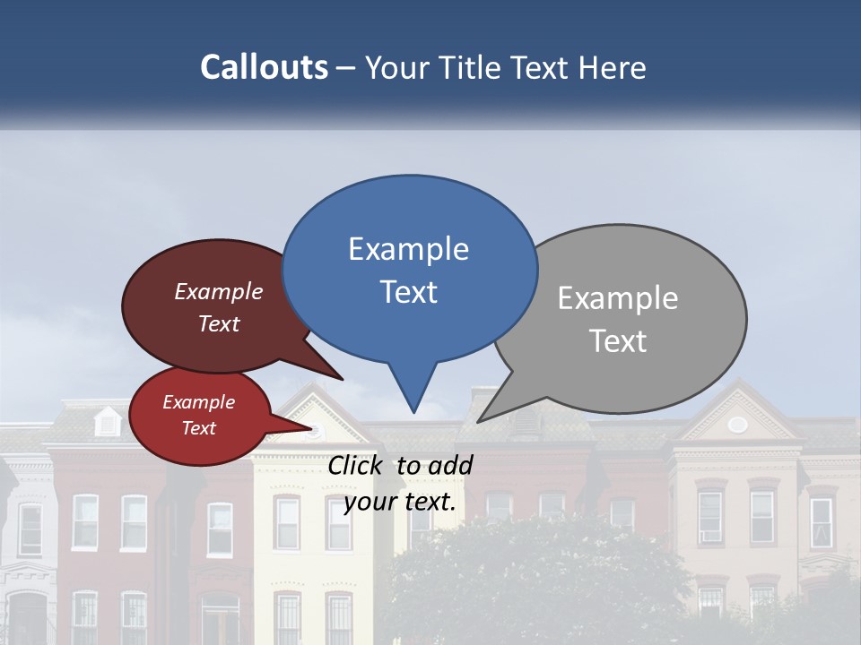 Residential Sky Row PowerPoint Template