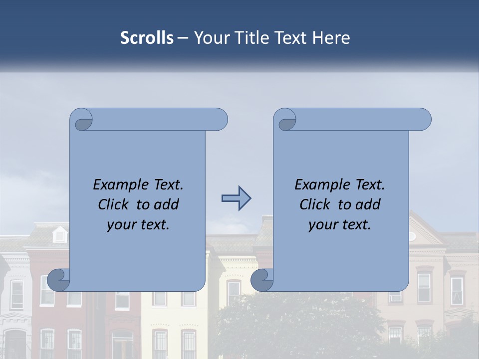 Residential Sky Row PowerPoint Template