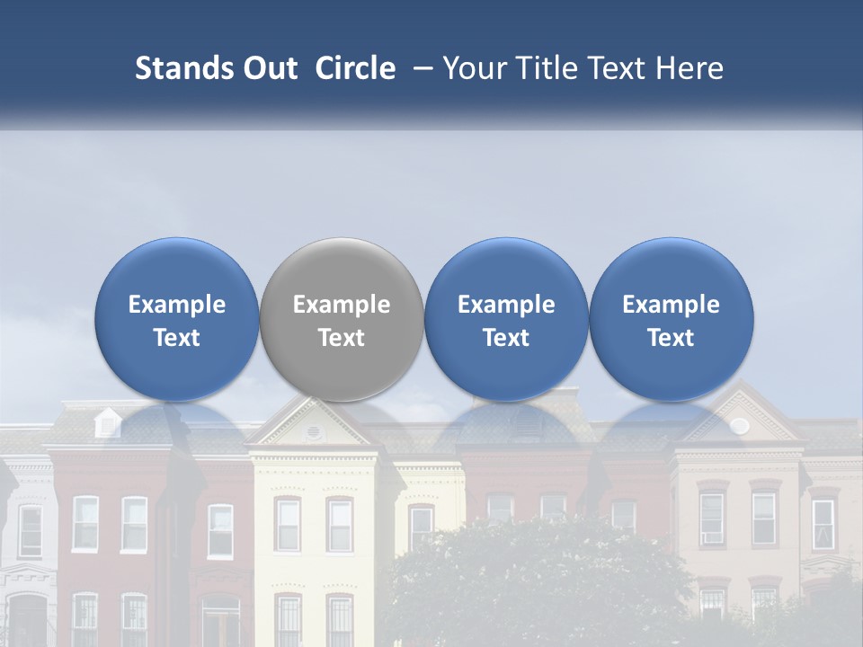 Residential Sky Row PowerPoint Template