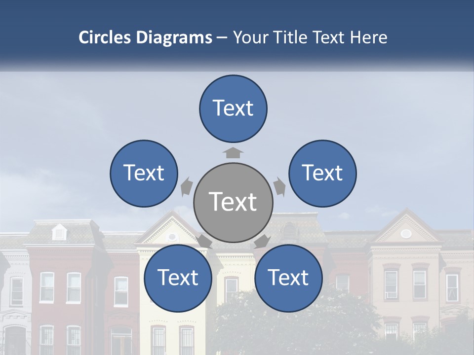 Residential Sky Row PowerPoint Template